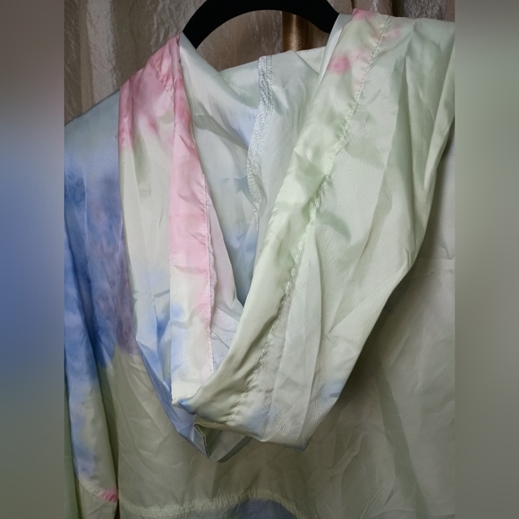 Spirit Jersey Tie Dye Hooded Windbreaker XXL Unisex Pastel - Picture 8 of 10